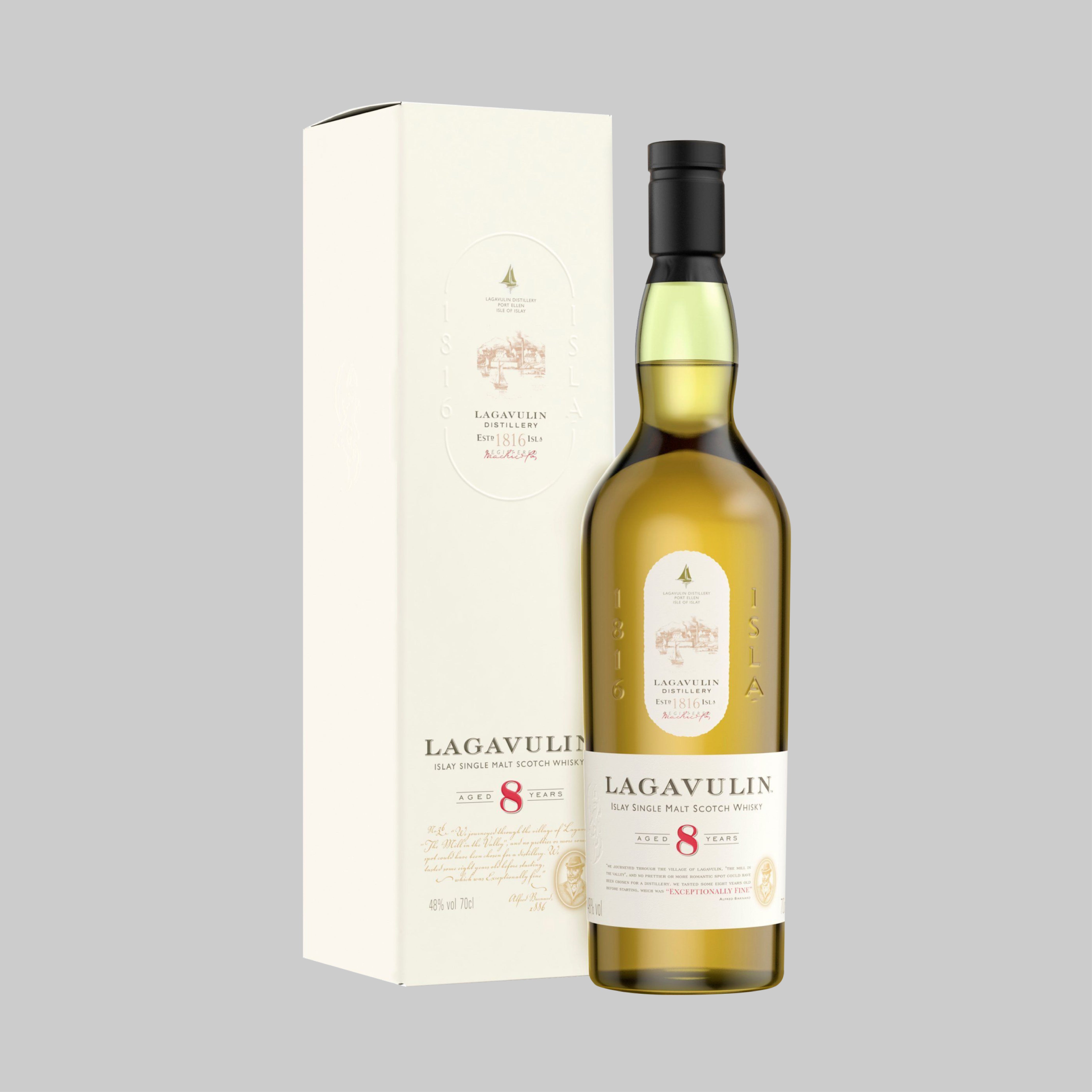 Lagavulin 8 Years Old Single Malt Scotch Whisky 700ml 48.0% - Time2Drink
